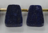 CTD1925 Top drilled 20*25mm - 22*28mm trapezoid lapis lazuli beads