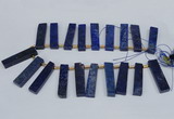 CTD1961 Top drilled 10*50mm - 12*55mm sticks lapis lazuli beads