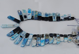 CTD1988 Top drilled 10*25mm - 12*50mm sticks agate gemstone beads