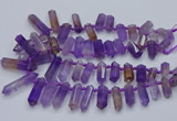 CTD2110 Top drilled 10*25mm - 12*45mm sticks ametrine beads