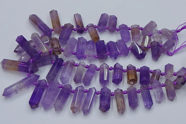 CTD2110 Top drilled 10*25mm - 12*45mm sticks ametrine beads