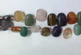 CTD2153 Top drilled 15*25mm - 18*25mm freeform mixed gemstone beads