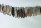 CTD2160 Top drilled 8*20mm - 10*40mm sticks agate gemstone beads