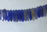 CTD2168 Top drilled 8*20mm - 10*40mm sticks agate gemstone beads