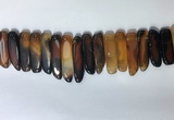 CTD2171 Top drilled 8*20mm - 10*40mm sticks agate gemstone beads