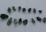 CTD2505 Top drilled 15*20mm - 25*35mm freeform druzy agate beads