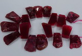 CTD2558 Top drilled 20*35mm - 30*45mm freeform agate gemstone beads