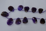 CTD2566 15.5 inches 18*25mm - 30*40mm freeform agate beads