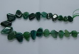 CTD2598 Top drilled 15*20mm - 25*35mm faceted freeform agate beads