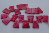 CTD2653 Top drilled 25*35mm - 30*40mm trapezoid sea sediment jasper beads