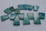 CTD2654 Top drilled 25*35mm - 30*40mm trapezoid sea sediment jasper beads