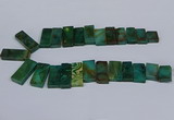 CTD2668 Top drilled 14*27mm - 16*42mm rectangle agate jasper beads