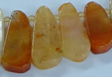 CTD2700 15.5 inches 10*25mm - 18*50mm freeform agate beads