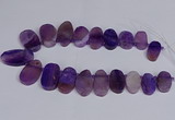 CTD2745 Top drilled 18*25mm - 22*40mm freeform agate beads