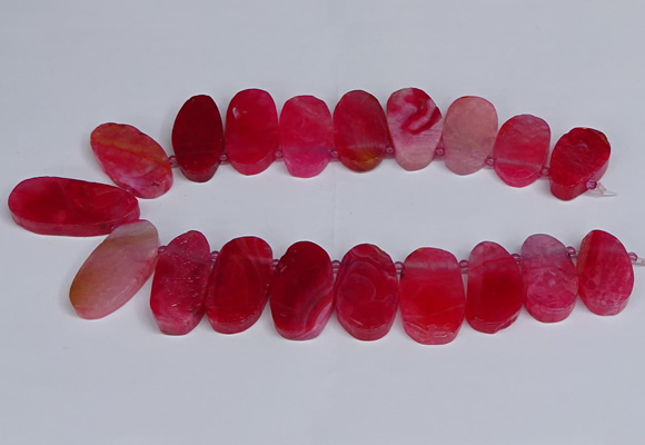 CTD2746 Top drilled 18*25mm - 22*40mm freeform agate beads