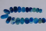 CTD2747 Top drilled 18*25mm - 22*40mm freeform agate beads