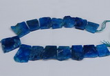 CTD2758 Top drilled 25*30mm - 35*45mm freeform agate beads