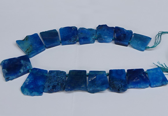 CTD2758 Top drilled 25*30mm - 35*45mm freeform agate beads