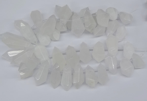 CTD2859 Top drilled 15*20mm - 22*50mm sticks quartz beads