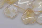 CTD302 Top drilled 15*20mm - 20*25mm freeform citrine gemstone beads