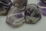 CTD304 Top drilled 15*20mm - 20*25mm freeform dogtooth amethyst beads