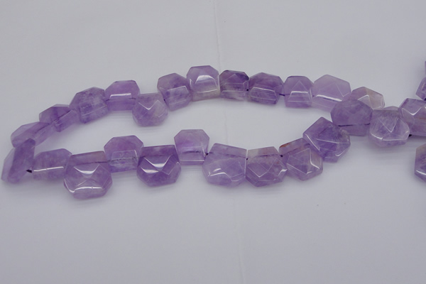 CTD311 Top drilled 15*18mm - 18*20mm freeform lavender amethyst beads