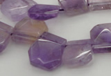 CTD316 Top drilled 15*18mm - 18*20mm faceted freeform ametrine beads