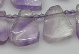 CTD336 Top drilled 15*20mm - 25*30mm freeform amethyst beads