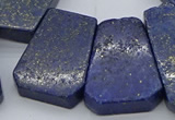 CTD3510 Top drilled 15*25mm - 25*35mm freeform lapis lazuli beads