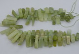 CTD3519 Top drilled 10*20mm - 12*40mm sticks New jade beads