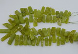 CTD3520 Top drilled 10*20mm - 12*40mm sticks Korean jade beads