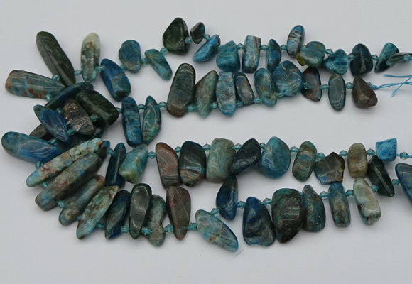 CTD3543 Top drilled 10*20mm - 15*40mm freeform apatite beads