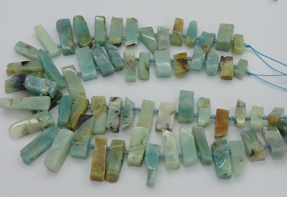 CTD3593 Top drilled 10*20mm - 12*40mm sticks amazonite beads