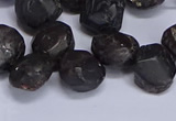 CTD3605 Top drilled 10*14mm - 13*18mm nuggets garnet beads