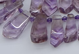 CTD3620 Top drilled 8*15mm - 16*30mm sticks natural ametrine beads