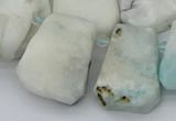 CTD3642 Top drilled 15*20mm - 25*30mm freeform larimar gemstone beads