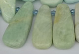 CTD3648 Top drilled 10*20mm - 15*45mm freeform amazonite beads