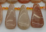 CTD3649 Top drilled 10*20mm - 15*45mm freeform moonstone beads