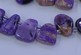 CTD3652 Top drilled 10*14mm - 15*20mm freeform charoite beads