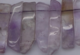 CTD366 Top drilled 10*25mm - 10*45mm wand amethyst beads