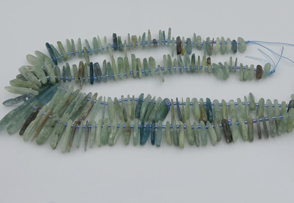 CTD3696 Top drilled 6*15mm - 8*40mm sticks kyanite beads