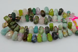 CTD3700 Top drilled 10*15mm - 15*25mm faceted nuggets mixed gemstone beads