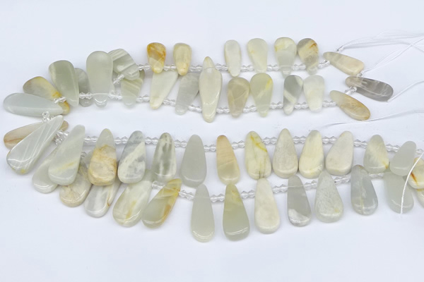 CTD3714 Top drilled 10*20mm - 15*45mm freeform moonstone beads