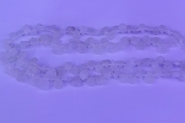 CTD3855 Top drilled 6*8mm - 10*12mm freeform moonstone beads