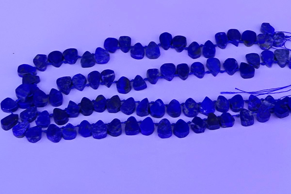 CTD3862 Top drilled 8*10mm - 10*12mm freeform lapis lazuli beads