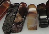 CTD388 Top drilled 10*20mm - 12*55mm wand agate gemstone beads