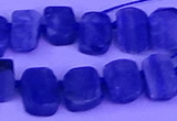 CTD3885 Top drilled 8*10mm - 10*14mm freeform blue kyanite beads