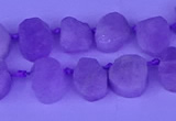 CTD3886 Top drilled 8*10mm - 10*14mm freeform kunzite beads