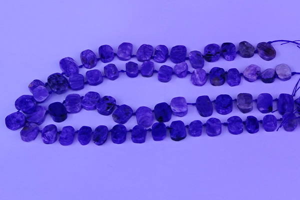 CTD3888 Top drilled 10*14mm - 11*15mm freeform charoite beads