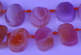 CTD3893 Top drilled 12*16mm - 13*18mm freeform red Botswana agate beads